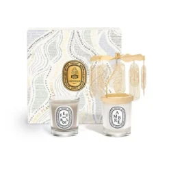 Diptyque Amber & Feu De Bois Candle Set